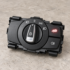 BMW E9X OEM-style lighting control panel with illuminated PB Valves exhaust button